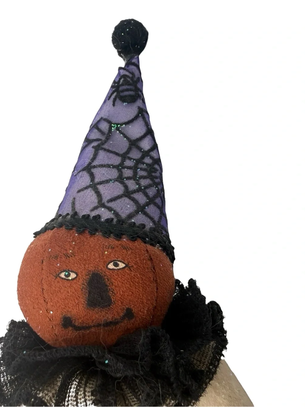 Vintage-Style Halloween Pumpkin Figurine